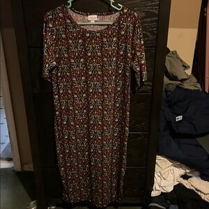 LuLaRoe Multicolor Long Sleeve Dress